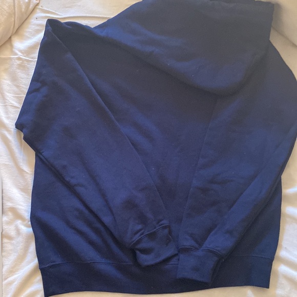 Wake Not Woke heavy navy hoody - Picture 3 of 5